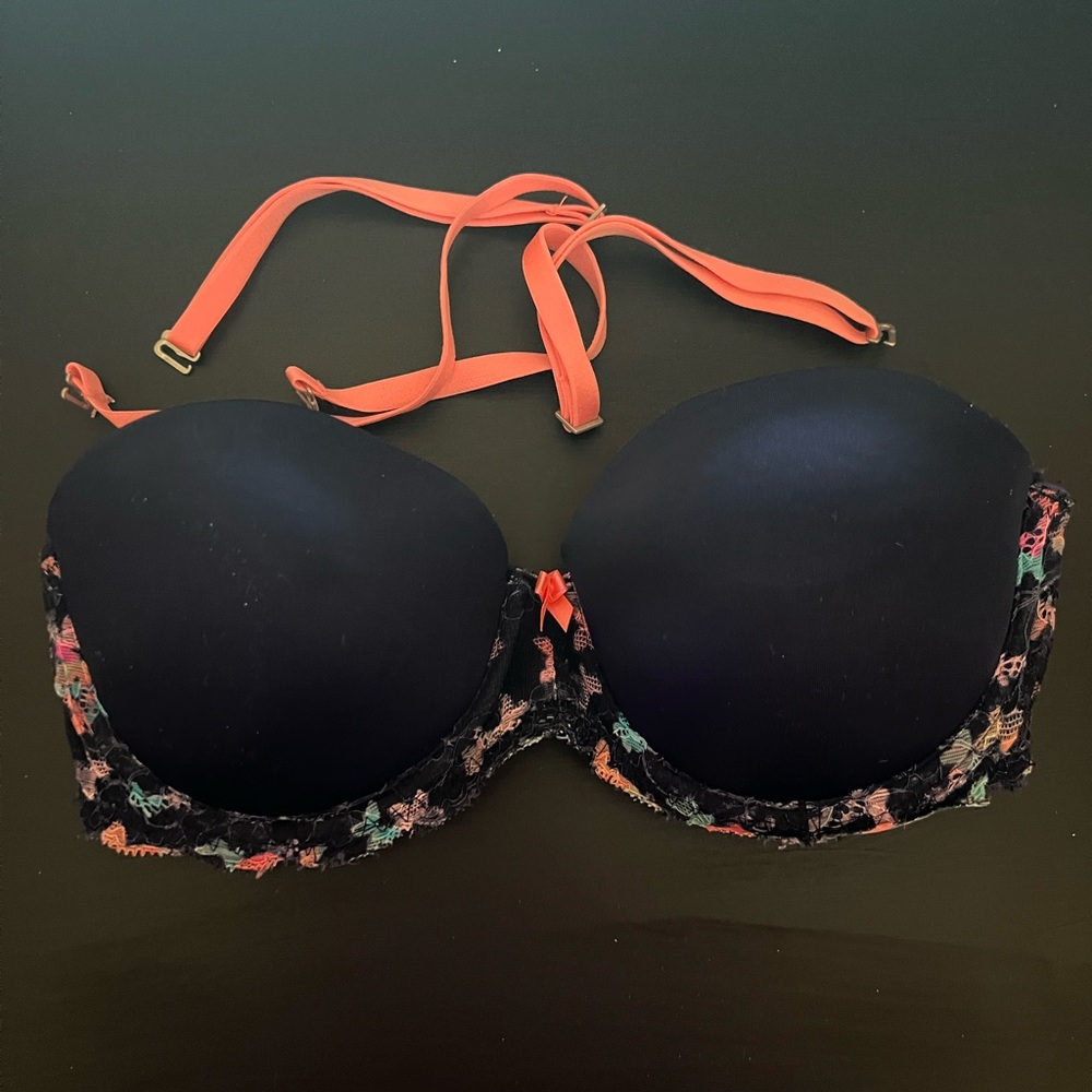 PINK: Flirt Multiway Push Up Bra (Navy)